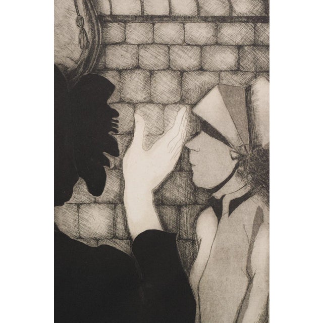 1960s Margaret Sheaff, Sally Army, Etching on Paper, Framed For Sale - Image 5 of 11