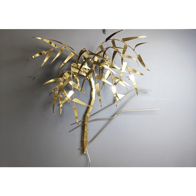 Palm Tree Wall Light from Daniel dHaeseleer, 1970s For Sale - Image 6 of 13