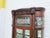 Late 1800s Large Tall Tiger Oak Leaded Stain Glass Curio Cabinet Cupboard 6573 For Sale In Miami - Image 6 of 18