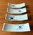 Set of 4 Porcelain Hashioki Chopstick Rests With Blue Flower Design For Sale - Image 4 of 11