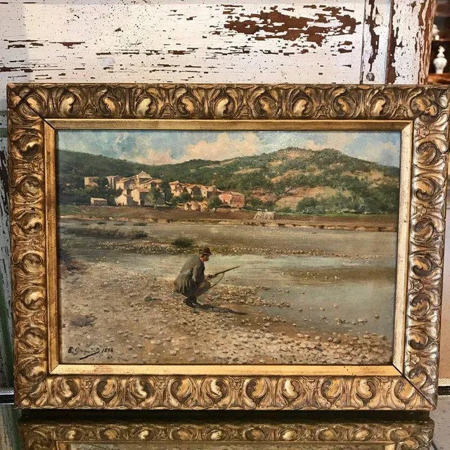 19th Century Spanish Sporting Painting by E.Gioquinto, 1892 For Sale In Greensboro - Image 6 of 7