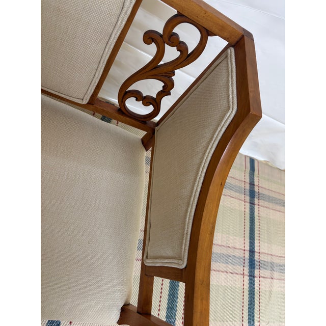 Early 20th Century Edwardian Style Chair-Back Settee For Sale - Image 11 of 13