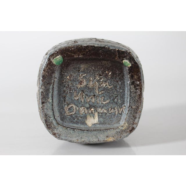 Ceramic Brutalist Danish Unic Rustic Vase by Sejer, 1970s For Sale - Image 7 of 8