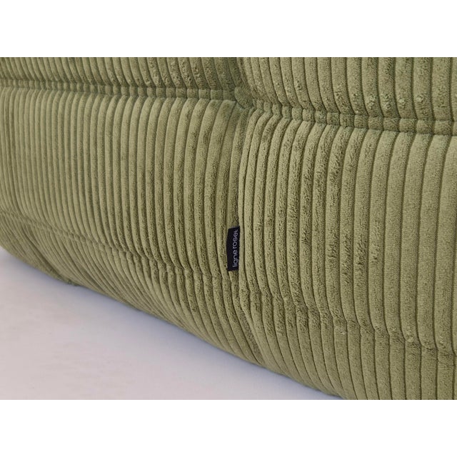 Olive Togo 2-Seater Sofa and Corner Seat by Michel Ducaroy for Ligne Roset, 2019, Set of 2 For Sale - Image 17 of 18