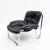 Black Leather Lounge Chair, 1973 For Sale - Image 6 of 6
