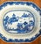 American 18th Century Chinese Blue and White Canton Export Vegetable Tray With Repair For Sale - Image 3 of 12