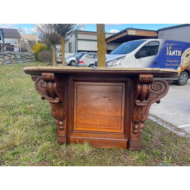 Large Historicism Console Pedestal For Sale - Image 5 of 17
