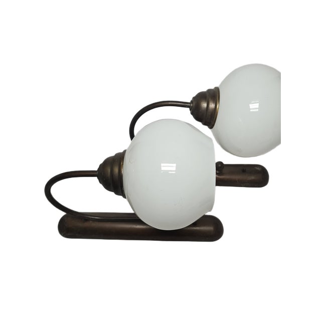 Vintage Art Deco Wall Lamps, Poland, 1950s, Set of 2 For Sale - Image 3 of 9