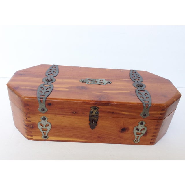 Wood Dovetailed Jewelry Trinket Box McGraw Box Co Chairish