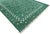 Casa Cosima Handmade Cotton Area Rug, Vegetable Dyed, Forest Green Shooting Star Dhurrie -6'x9' For Sale - Image 4 of 14