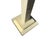Beige Vintage Mid Century Modern 1970s Tessellated Tile and Brass Floor Lamp Colombia Silk Shade For Sale - Image 8 of 12