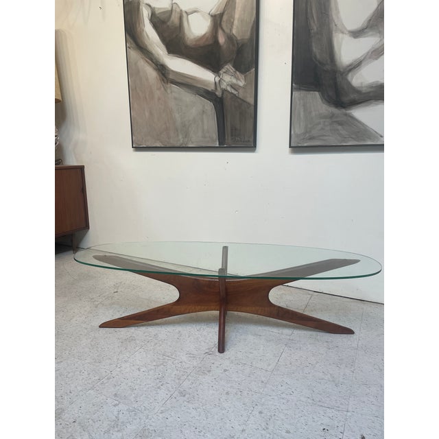Mid-Century Modern 1950s Mid-Century Coffee Table in the Style of Adrian Pearsall for Craft Associates For Sale - Image 3 of 6