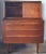 Brown Teak Secretary with Drawers and Hidden Mirror from AG Aarhus, Denmark, 1960s For Sale - Image 8 of 8