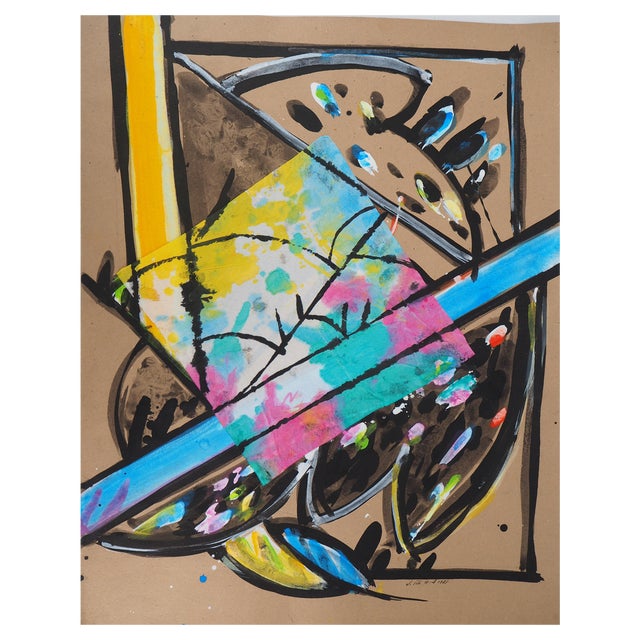 Jacques Poli, The Parakeets IV, Original Watercolor For Sale