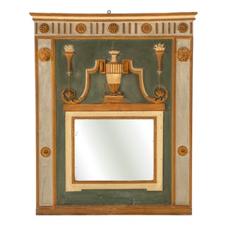 Antique Italian Painted Mirror, 1800s For Sale