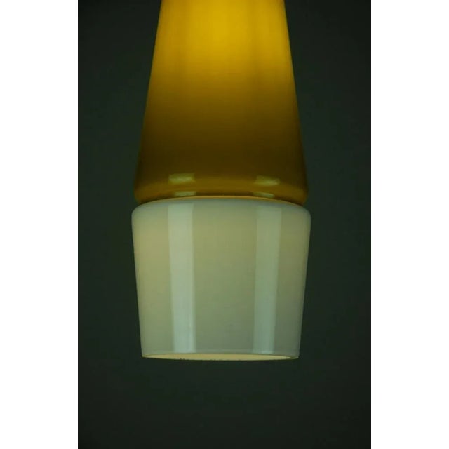 Glass Pendant Lamps by Bent Severin for Bent Nordsted Design / Fyens Glassworks, Denmark, 1961, Set of 2 For Sale - Image 6 of 10