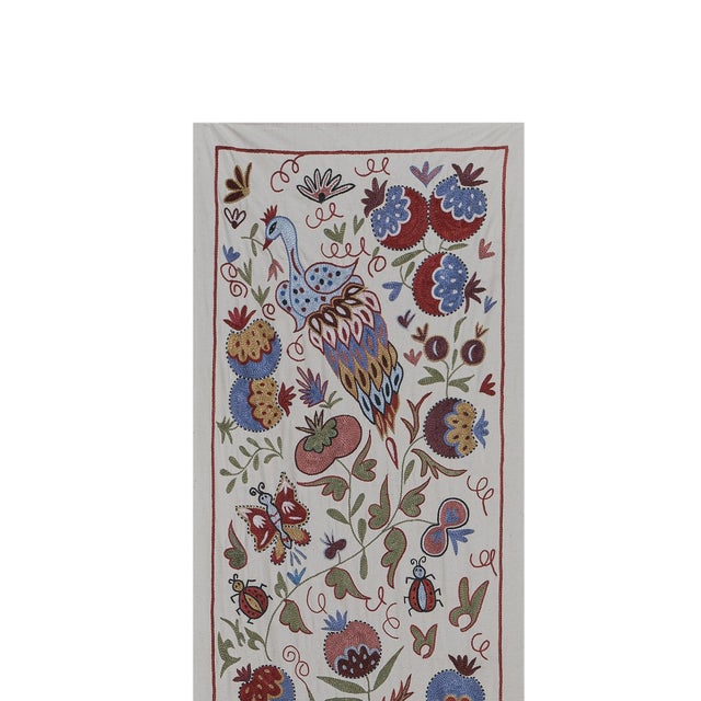 Mid-Century Modern Suzani Pictorial Wall Decor For Sale - Image 3 of 10