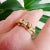 Transparent Art Nouveau Ring 18K Gold and Diamond Decor for Women, Size 8 For Sale - Image 8 of 8