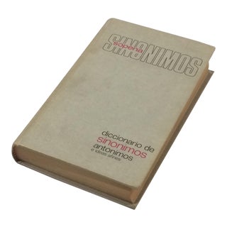 Vintage Sopena Diccionario De Sinónimos, Antónimos E Ideas Afines (Spanish) Hardcover – 1979 For Sale