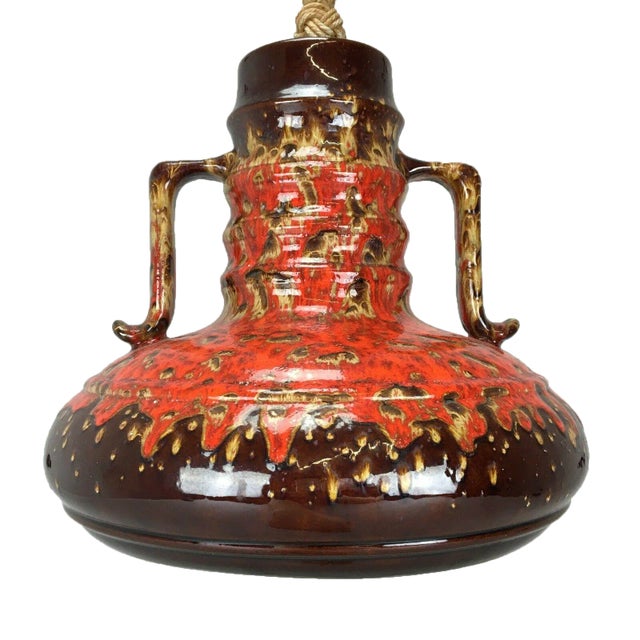 Ceramic Hanging Lamp, 1960s For Sale