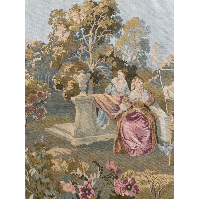 Aubusson Style Jacquard Tapestry, 1960s For Sale - Image 6 of 18