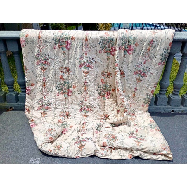 Vintage Ralph Lauren "Villandry" Floral Comforter Cover 450 tread count sateen per square inch 92x 107” This highly...