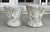 A striking pair of vintage 1960s or 70s sculptural cast stone planters featuring an intricate faux bois / bundled reed...