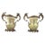 20th Century French Porcelain and Ormolu Twin-Handled Urns, Set of 2 For Sale