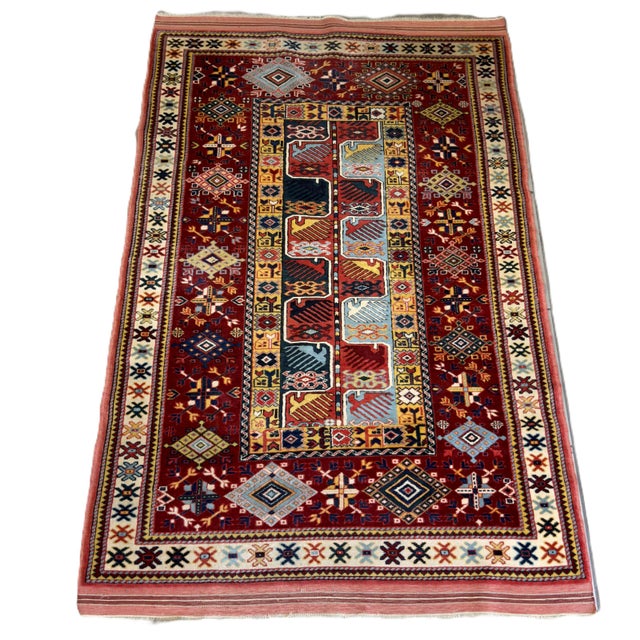 Yalameh Rug with Fine Geometric Pattern by Ignoto For Sale - Image 11 of 11