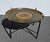 Vintage Hollywood Regency Faux Bamboo Chinoiserie Tole Tray Coffee Table Italy For Sale - Image 4 of 17