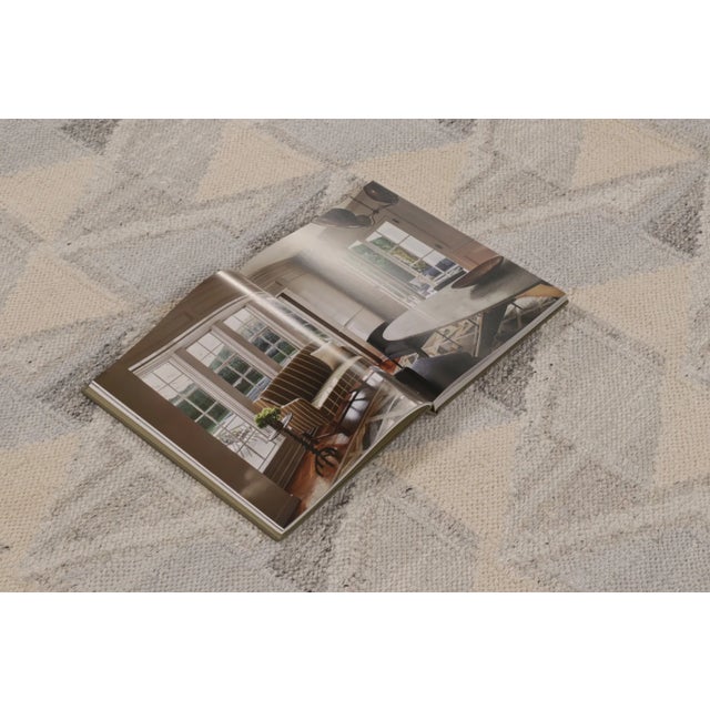 Slate Gray Oversized Contemporary Scandinavian Style Mohair &Wool Flatweave by Rug & Kilim, India For Sale - Image 8 of 9