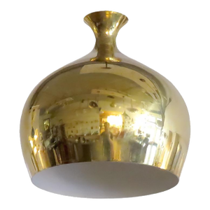 Brass Pendant Lights by Helge Zimdal for Falkenbergs Belysning, 1960