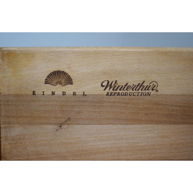Kindel Winterthur Van Pelt Mahogany Highboy For Sale - Image 11 of 12