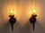 1940s Colored Glass and Pine Sconces, France, 1940, Set of 2 For Sale - Image 5 of 10