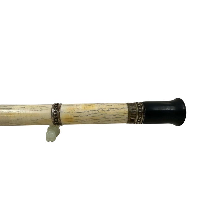 Early 20th Century Antique Chinese Opium Pipe, Late Qing Dynasty, Handcrafted Art For Sale - Image 9 of 12