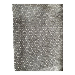 Kravet Taupe by Jonathan Adler Cut Velvet Fabric For Sale