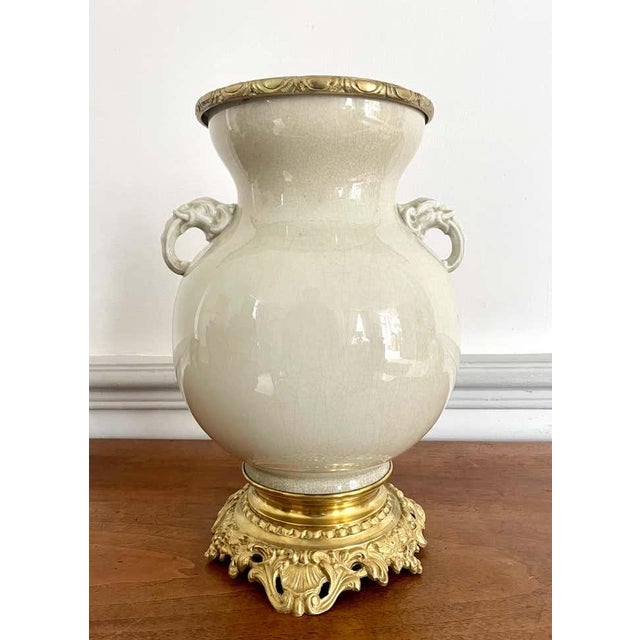 Lamp in Cracked Glazed Chinese Porcelain, 1800s For Sale - Image 11 of 15