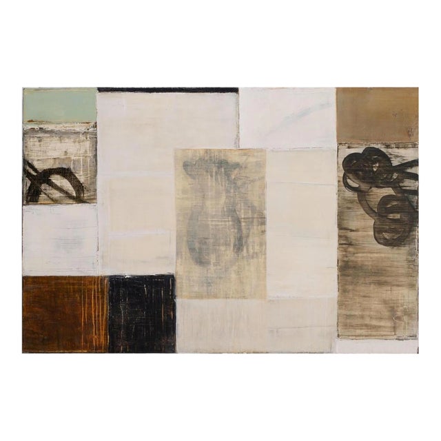 Neo-Abstract Expressionist Contemporary Oil Painting Mixed Media, 2001 For Sale