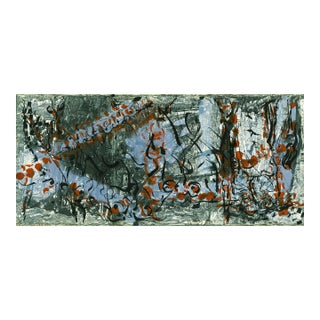 Large 1970 Lithograph by Jean-Paul Riopelle Untitled II For Sale