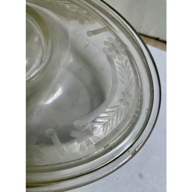 Metal Early 20th Century M. W. Carr Co. MWC Co Silver Plate Embossed Dutch Casserole Holder W/Pyrex For Sale - Image 7 of 12