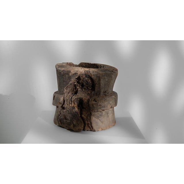 19th Century European Wooden Mortar For Sale - Image 10 of 18
