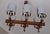 Wood Brutalist Teak and Art Glass Chandelier, 1960s For Sale - Image 7 of 9