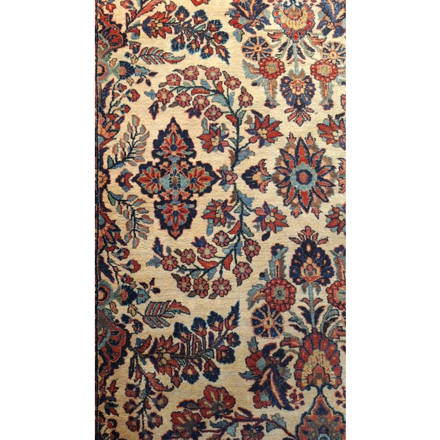 Beige Circa 1900 Persian Sorouk Rug For Sale - Image 8 of 9