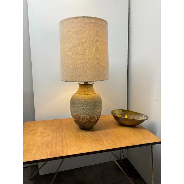 Massive Lava Flow Ceramic Table Lamp For Sale - Image 11 of 12