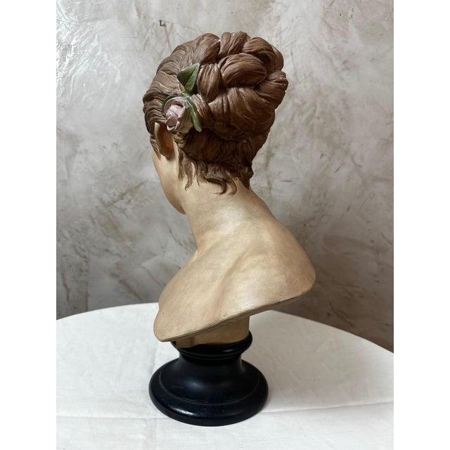 Plaster Bust of a Woman For Sale - Image 11 of 15