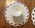 Anchor Hocking Milk Glass Lace Edge Serving Set For Sale - Image 9 of 12