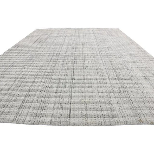 Contemporary Transitional Gray Area Rug - 8′11″ × 11′11″ For Sale - Image 3 of 9