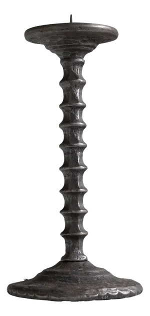 Brutalist Hand Forged Candleholder in Metal, 1960s