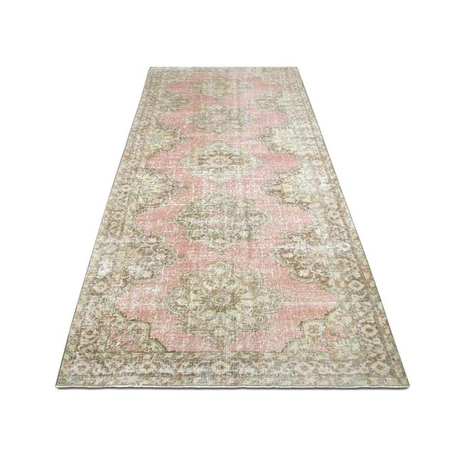 1960s Turkish Oushak Rug For Sale In Los Angeles - Image 6 of 6