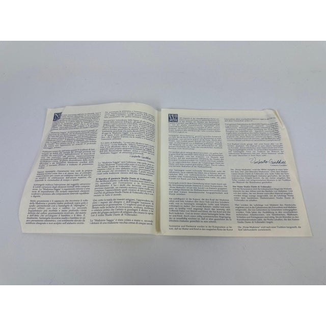 Italian Hand-Carved Alabaster Wall Plate by A. Santangela for Studio Dante Di Volteradici, 1983 For Sale - Image 10 of 15